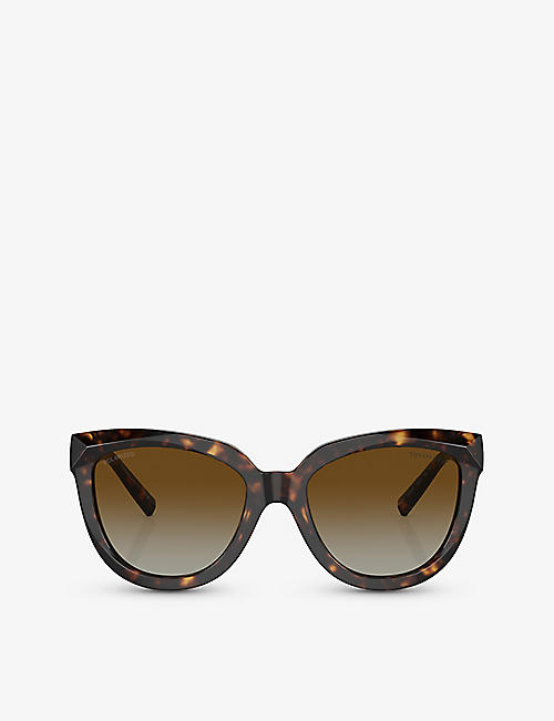 TIFFANY & CO: TF4215 cat eye-frame acetate sunglasses