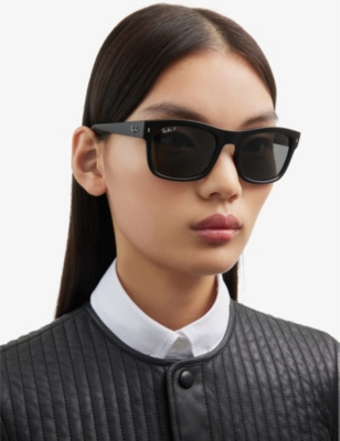 Ray Ban Ray-ban Womens Black Rb4428 Square-frame Propionate Sunglasses In Black