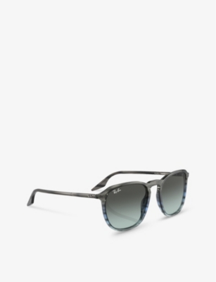 RAY-BAN: RB2203 square-frame crystal sunglasses