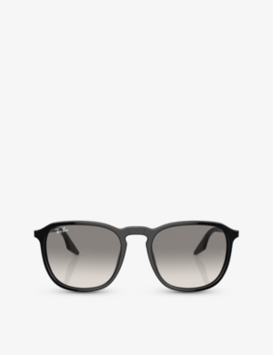 Ray Ban Rb2203 Sunglasses Black Frame Grey Lenses 52-20 In Black