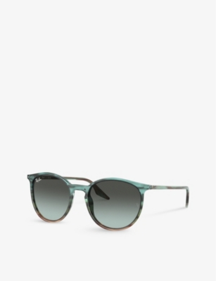 RAY-BAN: RB2204 phantos-frame crystal sunglasses