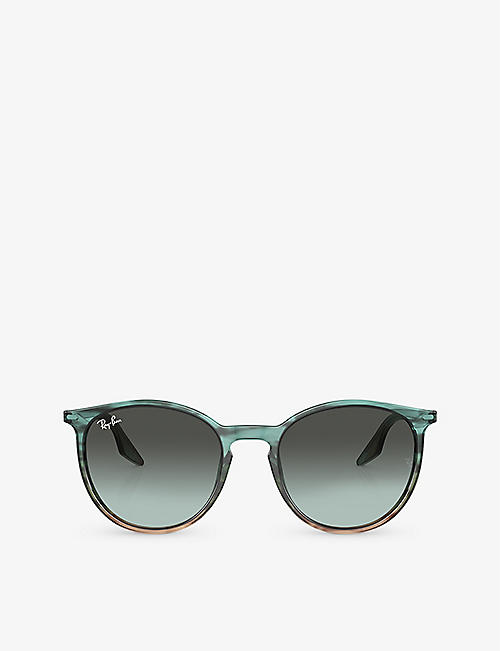 RAY-BAN: RB2204 phantos-frame crystal sunglasses