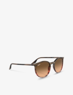 Shop Ray Ban Ray-ban Women's Brown Rb2204 Phantos-frame Crystal Sunglasses