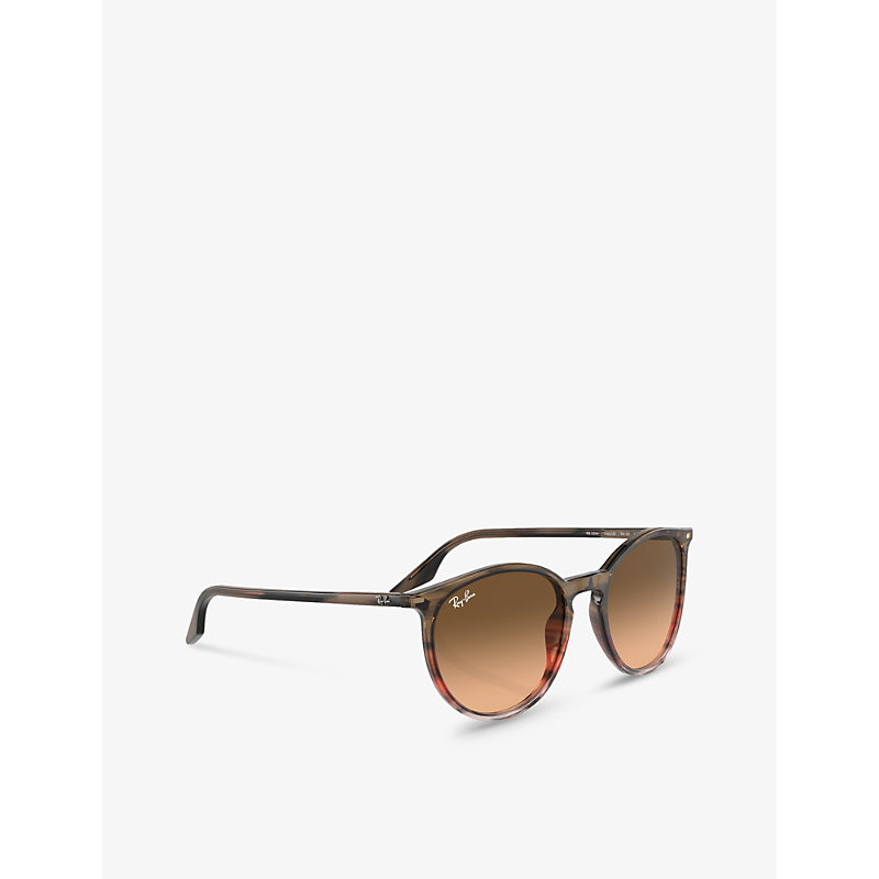 Shop Ray Ban Ray-ban Women's Brown Rb2204 Phantos-frame Crystal Sunglasses
