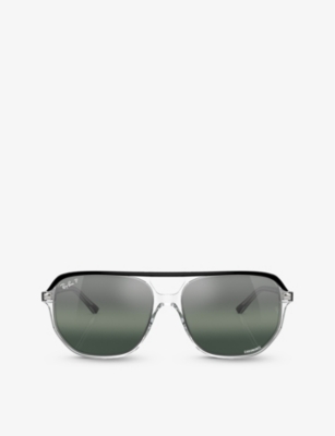 RAY-BAN: RB2205 Bill One irregular-frame acetate sunglasses