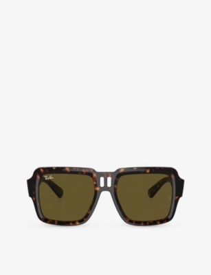 RAY-BAN: RB4408 Magellan square-frame injected sunglasses