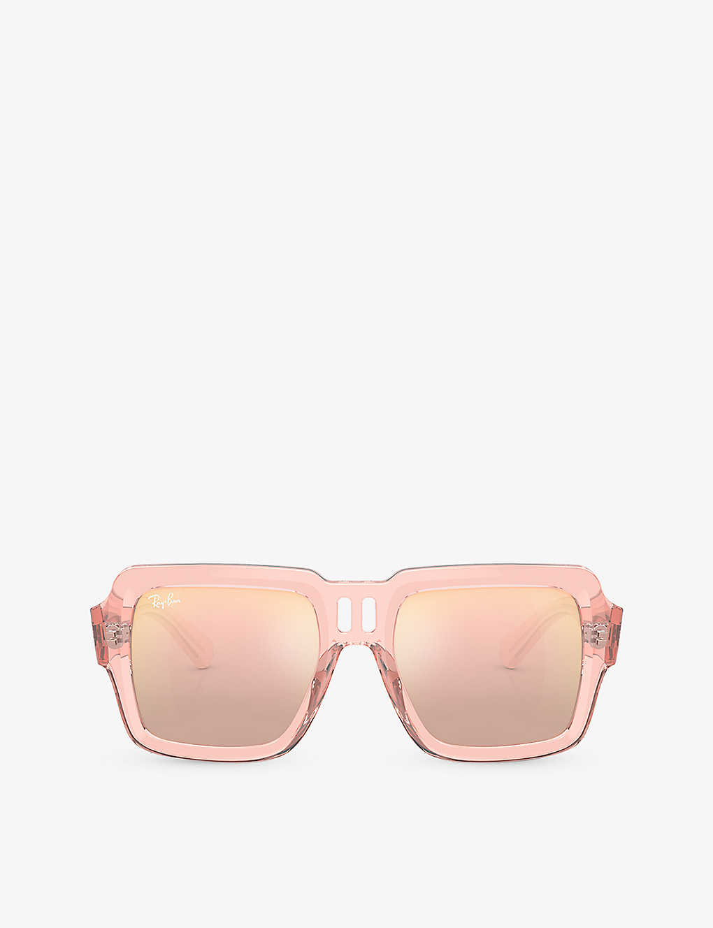 Ray Ban Ray-ban Mens Pink Rb4408 Square-frame Polyamide-bio Sunglasses