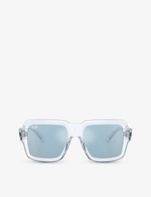 RAY-BAN: RB4408 square-frame polyamide-bio sunglasses