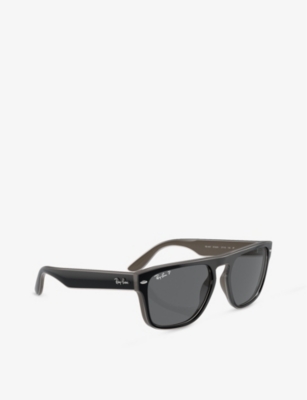 Ray Ban Ray-ban Womens Black Rb4407 Square-frame Injected Sunglasses In Black