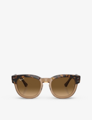 Ray Ban Ray-ban Womens Brown Rb0298s Mega Hawkeye Square-frame Propionate Sunglasses