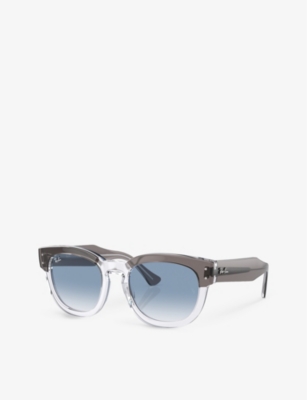 Ray Ban Ray-ban Womens Grey Rb0298s Mega Hawkeye Square-frame Propionate Sunglasses In Grey