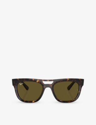 Ray Ban Ray-ban Womens Brown Rb4426 Phil Square-frame Injected Sunglasses