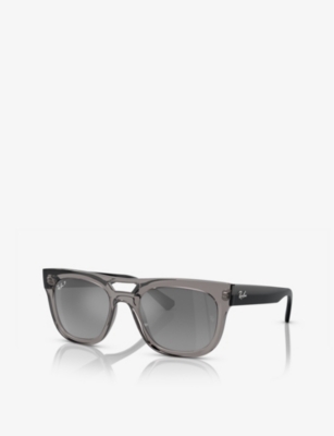Ray Ban Womens Grey Rb4426 Square-frame Injected Sunglasses In Grey