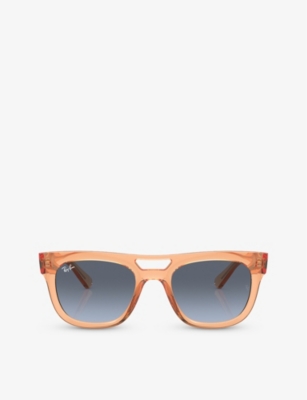 Ray Ban Ray-ban Womens Orange Rb4426 Phil Square-frame Injected Sunglasses