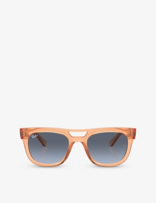 Ray Ban Ray-ban Womens Orange Rb4426 Phil Square-frame Injected Sunglasses