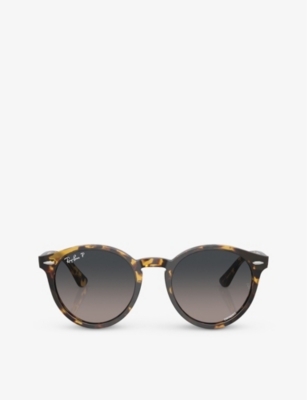 Ray Ban Ray-ban Womens Brown Rb7680s Larry Round-frame Tortoiseshell Acetate Sunglasses