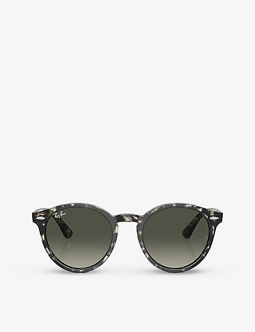 RAY-BAN: RB7680S Larry round-frame tortoiseshell acetate sunglasses