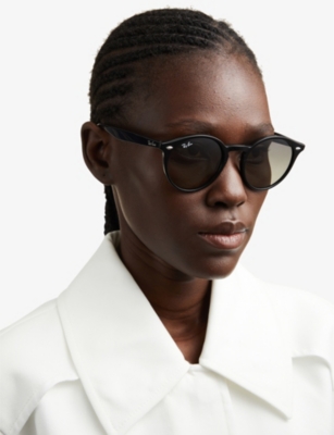 Ray Ban Ray-ban Womens Black Rb2180 Phantos-frame Sunglasses In Black