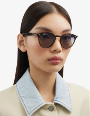 Ray Ban Ray-ban Womens Brown Rb2180 Phantos-frame Sunglasses In Brown
