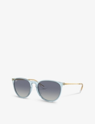 Shop Ray Ban Womens Ray-ban Rb4171 Erika Classic Phantos-frame Injected Sunglasses In Blue