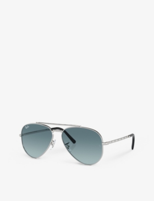 RAY-BAN: RB3625 aviator-frame metal sunglasses