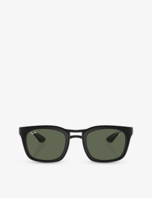 Ray Ban Ray-ban Womens Black Rb8362m Square-frame Acetate Sunglasses In Black