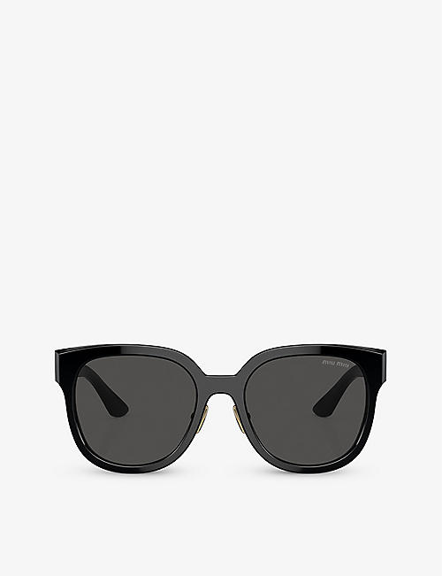 MIU MIU: MU 01ZS square-frame acetate sunglasses