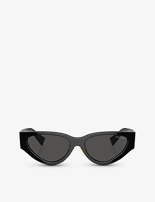 MIU MIU: MU 03ZS cat-eye acetate sunglasses