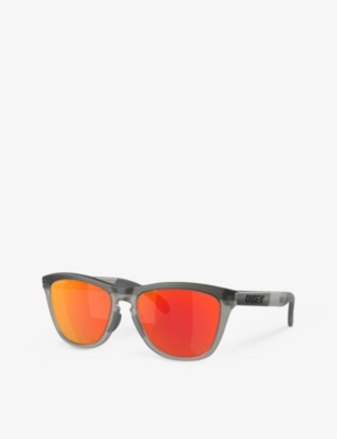 Oakley Womens Grey Oo9284 Frogskins™ Range Round-frame O Matter™ Sunglasses In Grey