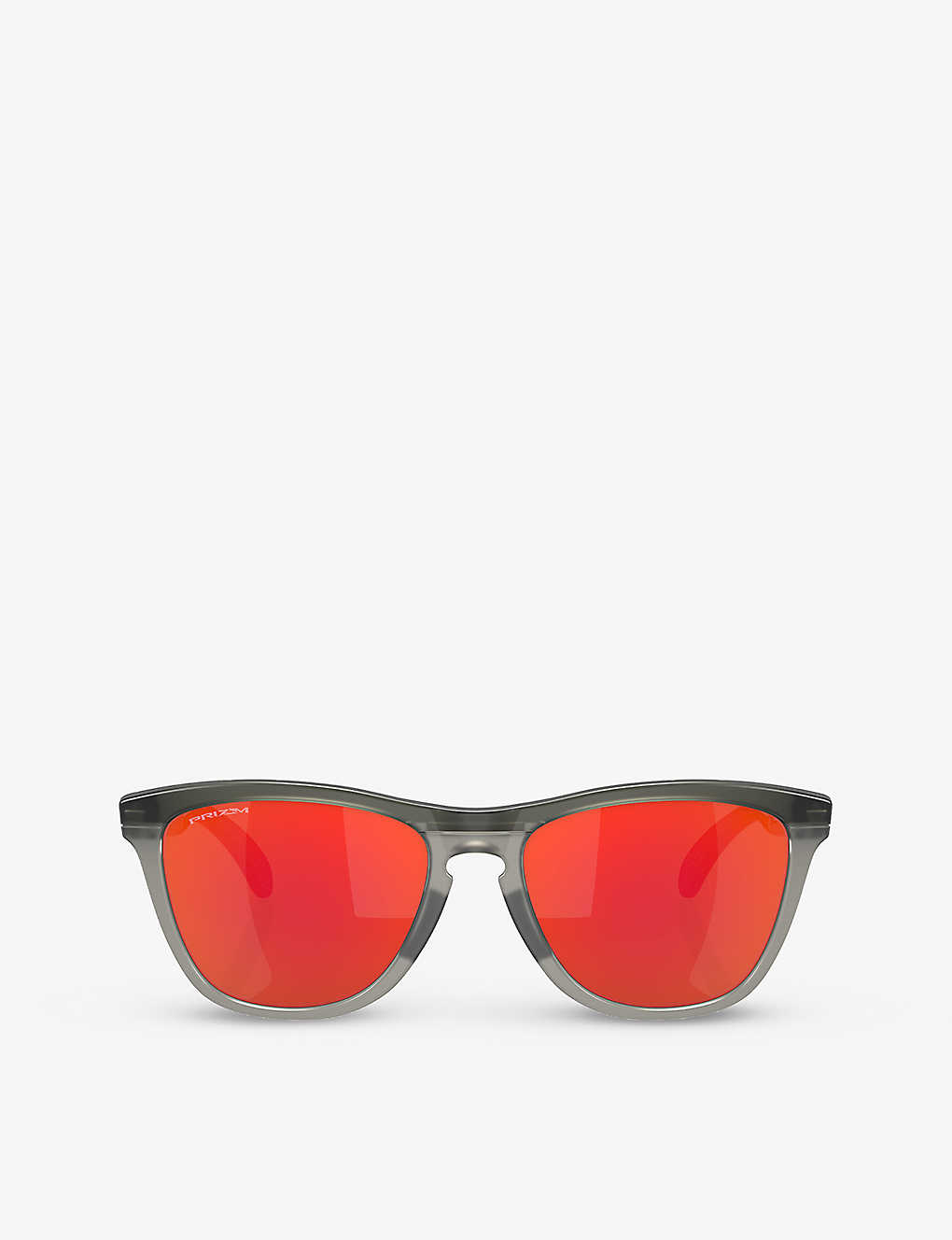 Shop Oakley Women's Grey Oo9284 Frogskins™ Range Round-frame O Matter™ Sunglasses