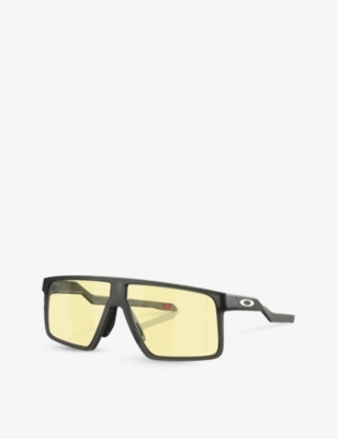 Oakley Womens Grey Oo9285 Helux Rectangle-frame O Matter™ Sunglasses In Grey