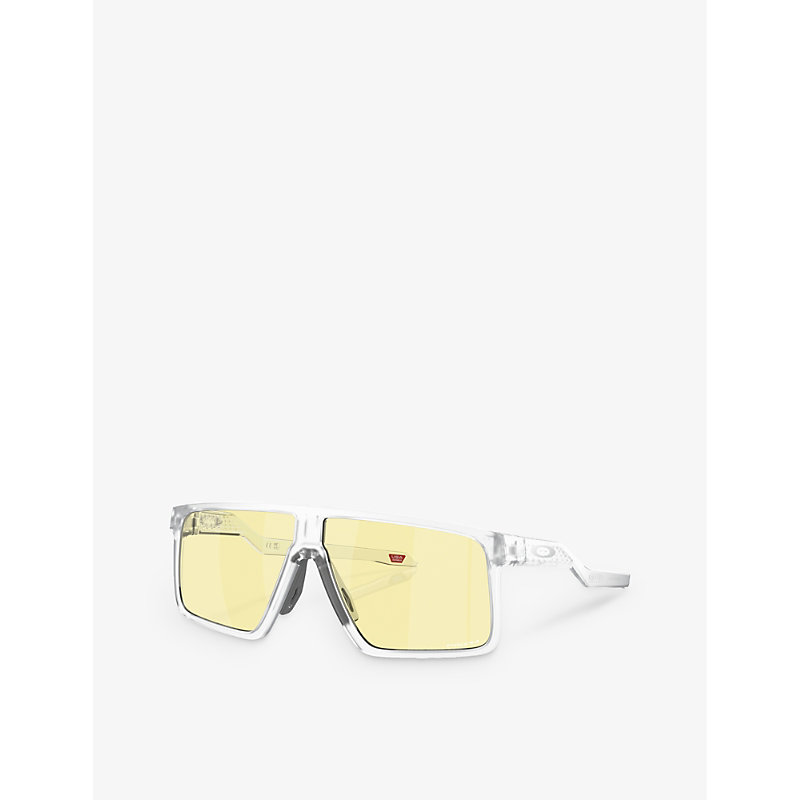 Shop Oakley Women's Clear Oo9285 Helux Rectangle-frame O Matter™ Sunglasses