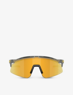 Oakley Womens Grey Oo9229 Hydra Shield-shape Acetate Sunglasses