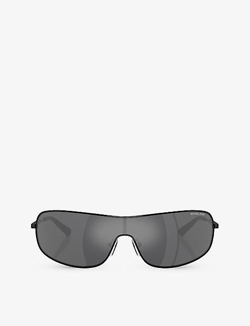 MICHAEL KORS: MK1139 Aix rectangle-frame metal sunglasses