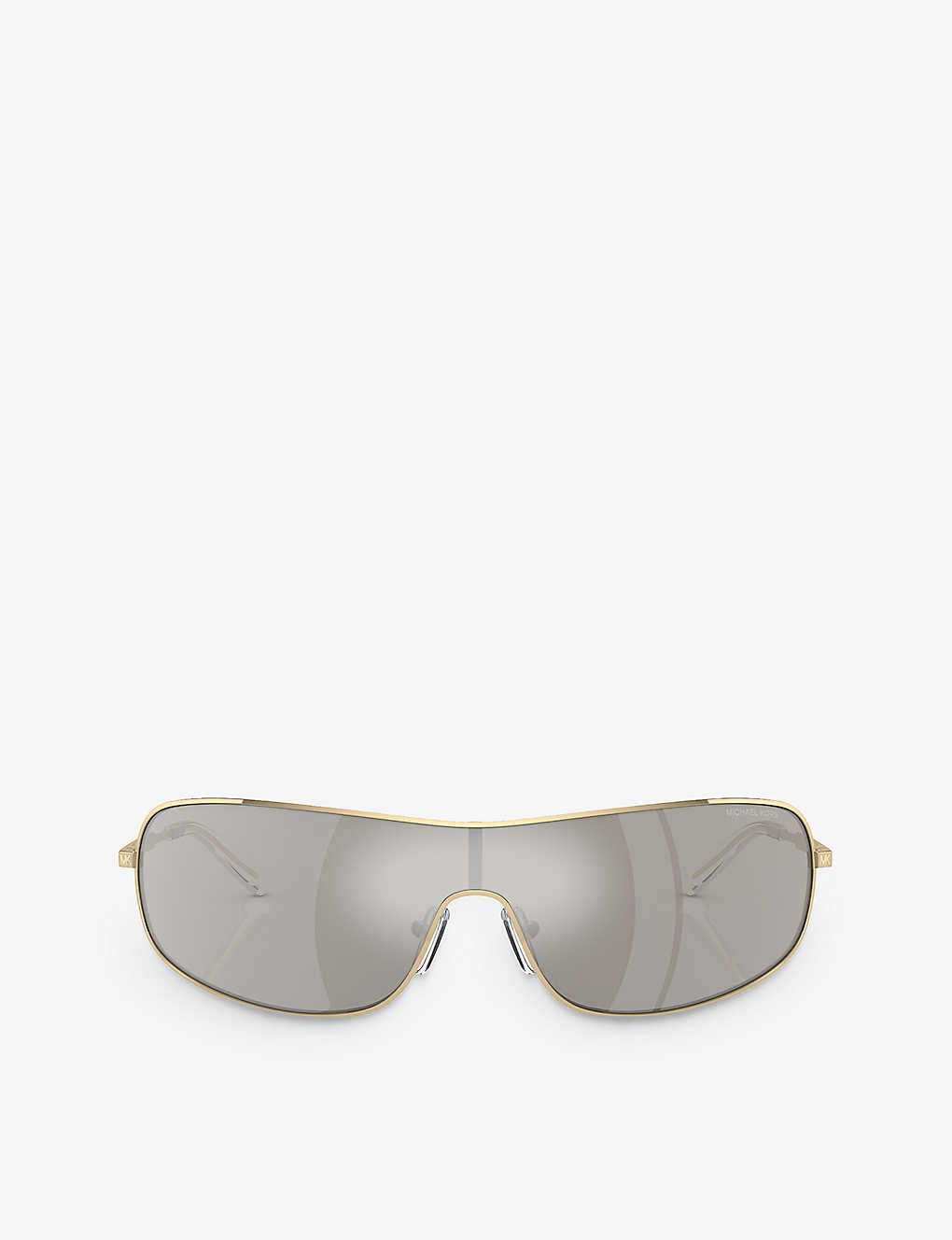 Michael Kors Womens Gold Mk1139 Aix Rectangle-frame Metal Sunglasses