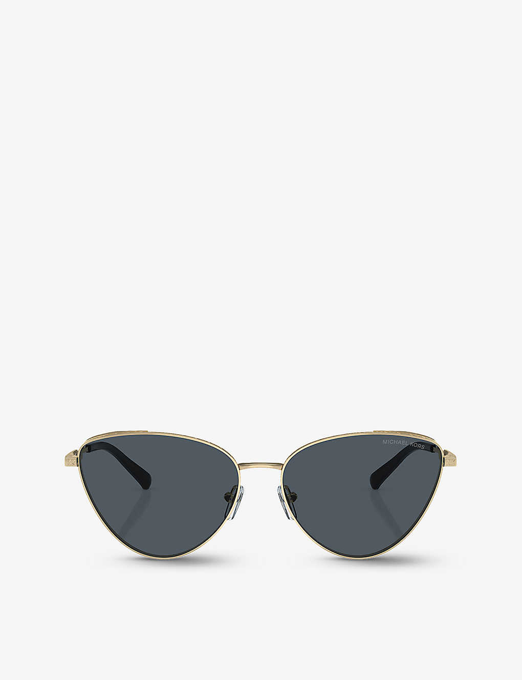 Michael Kors Womens Gold Mk1140 Cortez Cat-eye Metal Sunglasses