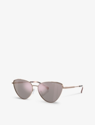 MICHAEL KORS: MK1140 Cortez cat eye-frame metal sunglasses
