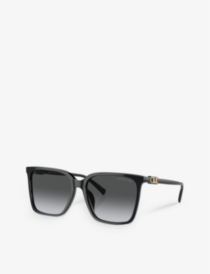 Michael Kors Womens Black Mk2137u 57 Anaheim Square-frame Acetate Sunglasses In Black