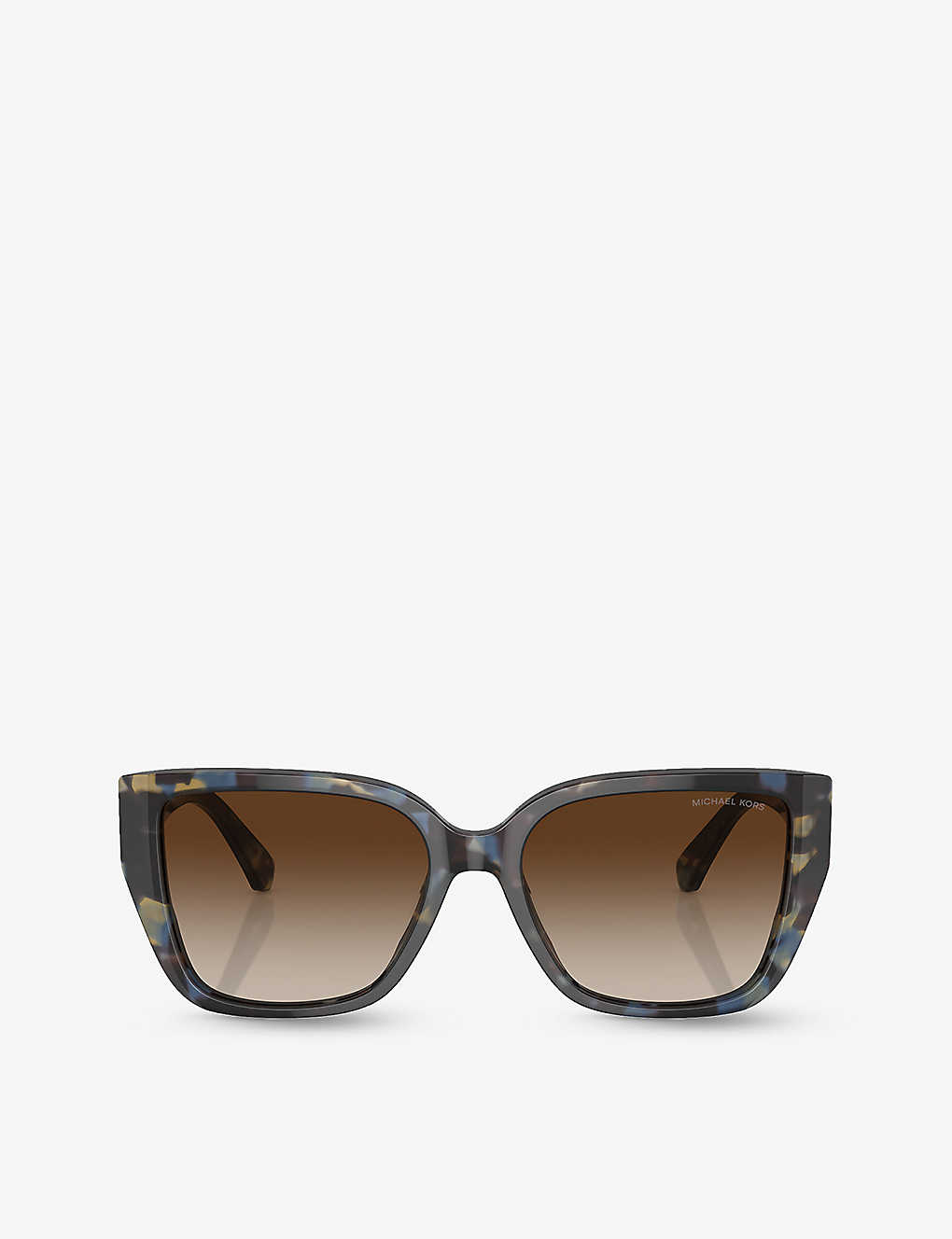 Michael Kors Womens Blue Mk2199 Acadia Cat-eye Tortoiseshell Acetate Sunglasses