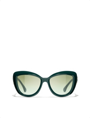 CHANEL: Butterfly-frame sunglasses