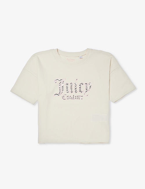 JUICY COUTURE: Logo-print short-sleeve cotton-jersey T-shirt 8-16 years