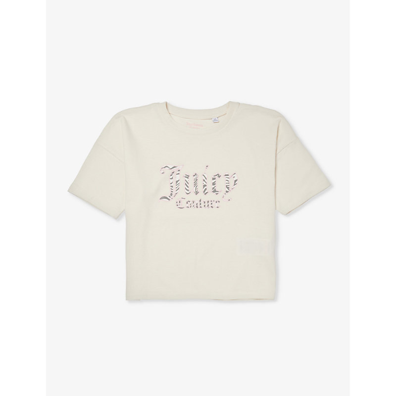 Juicy Couture Girls Vanilla Ice Kids Logo-print Short-sleeve Cotton-jersey T-shirt 8-16 Years