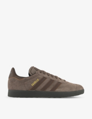 ADIDAS：Gazelle 品牌贴片皮革低帮运动鞋