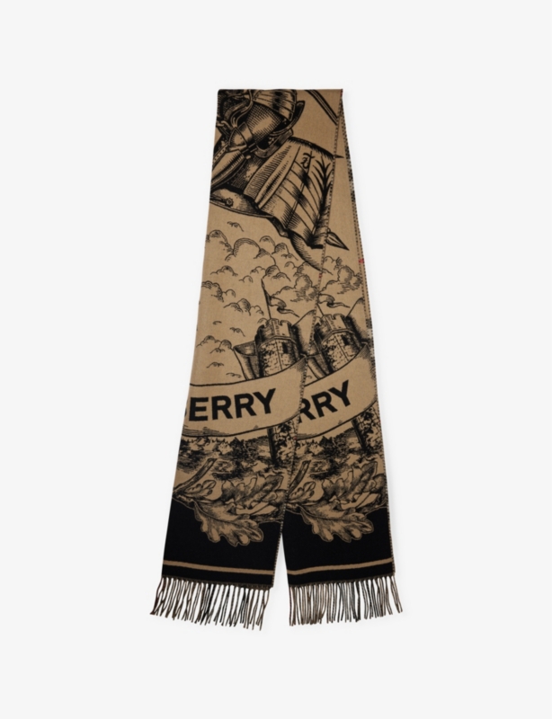 Gallant check-print cashmere scarf