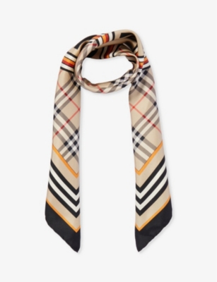 Burberry outlet heritage scarf