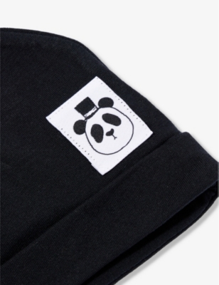 MINI RODINI: Basic brand-patch stretch-jersey beanie 0-4 months