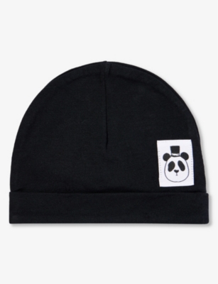 MINI RODINI: Basic brand-patch stretch-jersey beanie 0-4 months