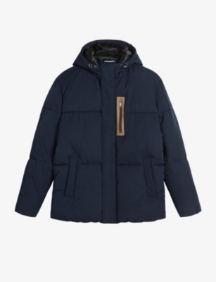TED BAKER: Kinmont hooded shell puffer jacket