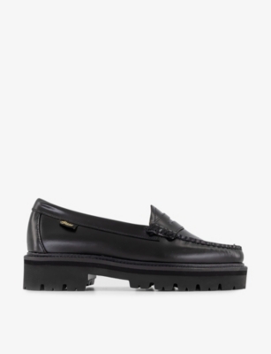 BASS Weejuns Super Lug leather penny loafers Selfridges