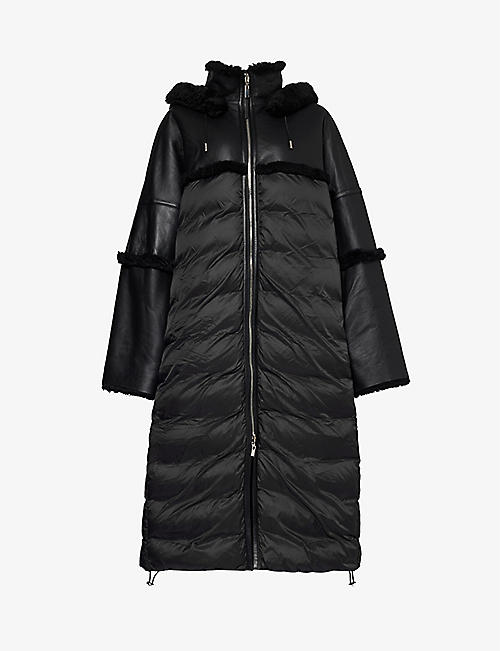 ANNE VEST: Alma padded leather coat